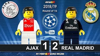 Ajax vs Real Madrid 1-2 • Champions League 2019 (13/02/2019) • All Goals Highlights Lego Football