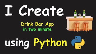 I CREATE JUICE BAR APP IN 2 MIN USING PYTHON & LEARN PYTHON BY BUILDING SIMPLE PROJECTS