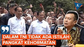 Penyematan Jenderal Kehormatan kepada Prabowo, TB Hasanuddin: Seperti Kembali ke Orde Baru