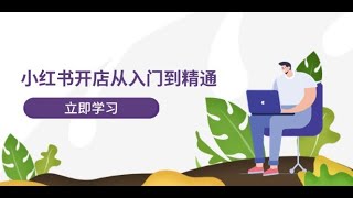 小红书开店从入门到精通，快速掌握小红书店铺运营，实现开店创收-202节课