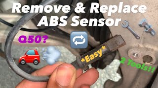 Front ABS Sensor/Wheel Speed Sensor for Infiniti Q50 AWD/RWD 2014-2021 #nissan #infiniti #howto #DIY