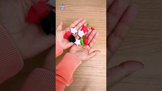 طريقة عمل نجوم مجسمة بالورق الملون 😍 سهلة جدًا جربوها #crafts #artsandcrafts