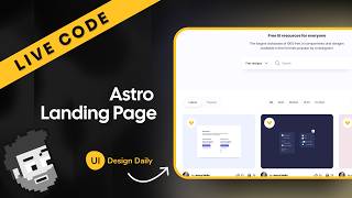 Live Code: Landing Page Live Code (UI Design Daily)