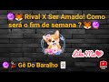 🔮🦊 Rival × ser amado ! como será o fim de semana ? #rival #rivaltarot #gêdobaralho