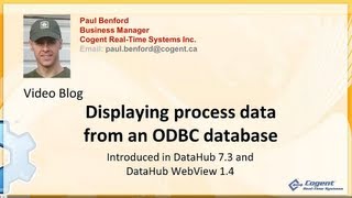 Displaying process data from an ODBC database