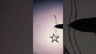 star drawing video । star making drawing । art videos । glowing star । trending । shorts ।