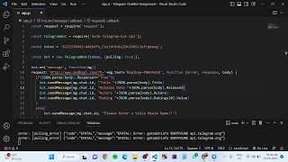 Telegram chatbot using node js and Movie Api