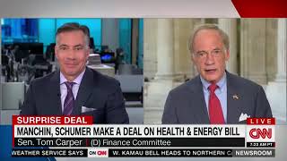 Carper Discusses the Inflation Reduction Act on CNN Newsroom with Jim Sciutto