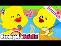 Five Little Ducks (German) | fünf kleine Enten und mehr | HooplaKidz Deutsch