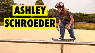 14 y/o Ashley learns to kickflip front board