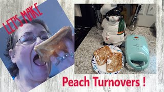 Making Peach Turnovers in a Nostalgia MyMini Sandwich Maker ~ YUM!!!!