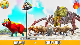 I Survive 100 Days in Impossible Hardcore Dinosaurs World Play As A Dino 🔥🔥🔥 : ARK 100 Days Survival