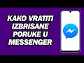 Kako Vratiti Izbrisane Poruke U Messenger | Kako Vratiti Izbrisane Facebook Poruke