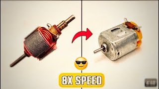 How to Upgrade Dc moter 8X speed /Dc moter Hacks//@srselectricals