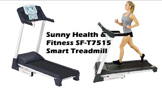 Sunny Health & Fitness SF-T7515 Smart Treadmill  | Product Review Camp