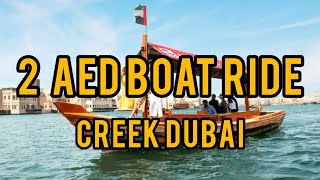 2 AED Boat Ride Creek Dubai | Abra Boat RTA