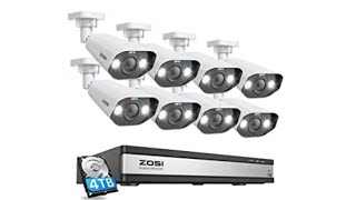ZOSI 16CH 4K Spotlight PoE Security Camera System