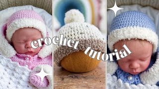 🤩 EASY Crochet Baby Beanie Hat (+ FREE Pattern!) 👏