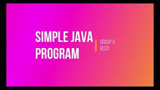 Simple Java Program (Input Your Name)