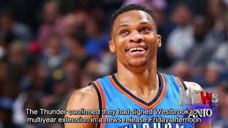Oklahoma City Thunder star Russell Westbrook agrees to 5-year, $205M extension