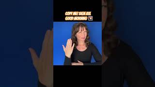 🌄 Learn ASL, sign GOOD MORNING
