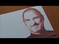 【けしはん道】keshihan do amazing timelapse steve jobs rubberstamp carving スティーブ・ジョブズを消しゴムはんこで彫ってみたら