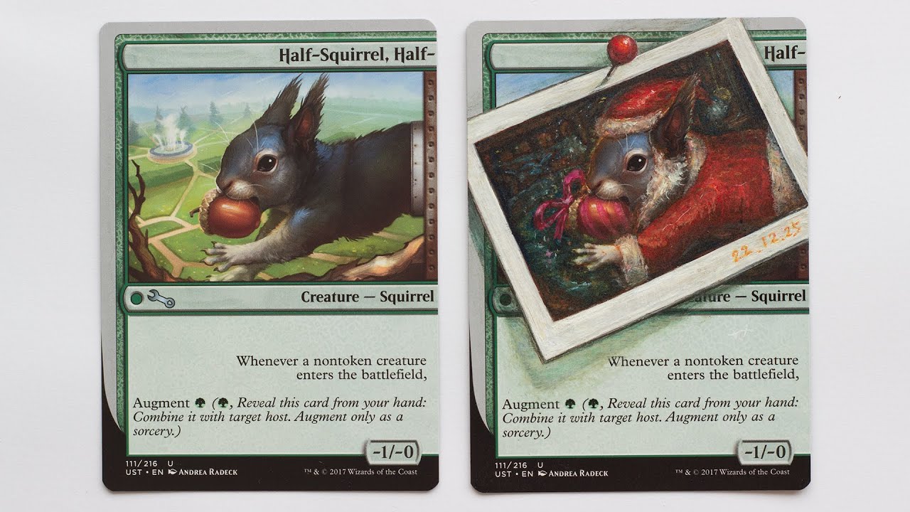 MTG Altered Art - Half-Squirrel, Half- Of Unstatble - YouTube