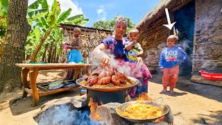 African village life #cooking Village food Authentic Swahili Biryani for Breakfast