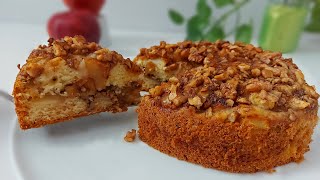 Apple Walnut Cake Recipe I راحت ترین کیک سیب و گردویی که تاحالا دیدین