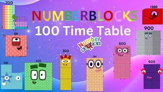 LEARN 100 TIMES TABLE| NUMBLY STUDY (with numberblocks)MULTIPLICATION | LEARN TO COUNT#numberblocks