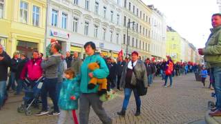 Warnstreik Bombardier Görlitz vom 4.3.2017