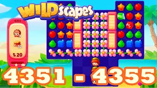 Wildscapes Level 4351 - 4355 HD Walkthrough 3 match puzzle | android | 4352 | 4353 | 4354 | IOS