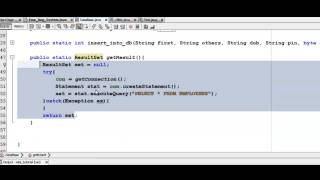 Java JDBC Tutorial 8- Validation And Population Of Employee Id Combo