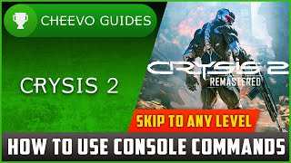 Crysis 2 (Xbox) -  How to Use Console Commands *Skip to Any Level*