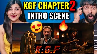 KGF Chapter 2 movie Intro Scene Reaction | Rocking Star Yash | Reaction Kgf 2