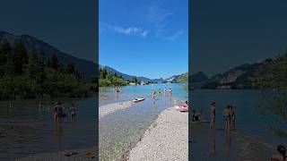 Natural bathing place at the unique Wolfgangsee #wolfgangsee #exploreaustria #austria