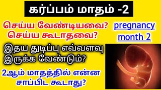 2nd month pregnancy symptoms in tamil | pregnancy month 2 in tamil | கர்ப்பம் மாதம் 2| second month|