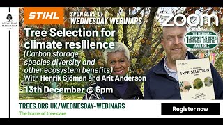 Webinar: Tree selection for climate resilience (With Arit Anderson and Henrik Sjöman)