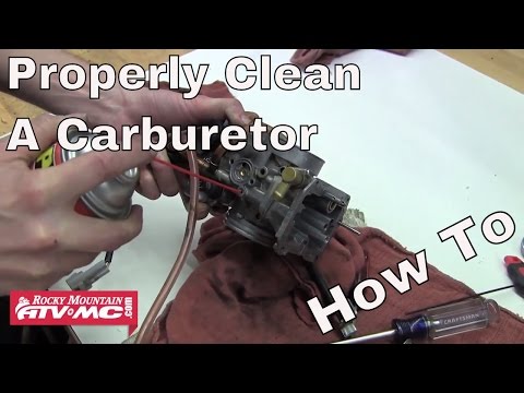 How to Properly Clean a Carburetor on a Motorcycle or ATV How to Properly Clean a Carburetor on a Motorcycle or ATV