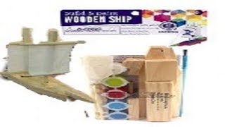 How to build and paint your own WOODEN SHIP | DIY Wooden Ship Craft | BUILD CRAFT COLOR