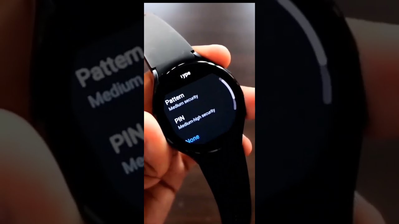 Samsung galaxy watch 4 / 5 Security Setting ?Pattern/Pin Lock ?