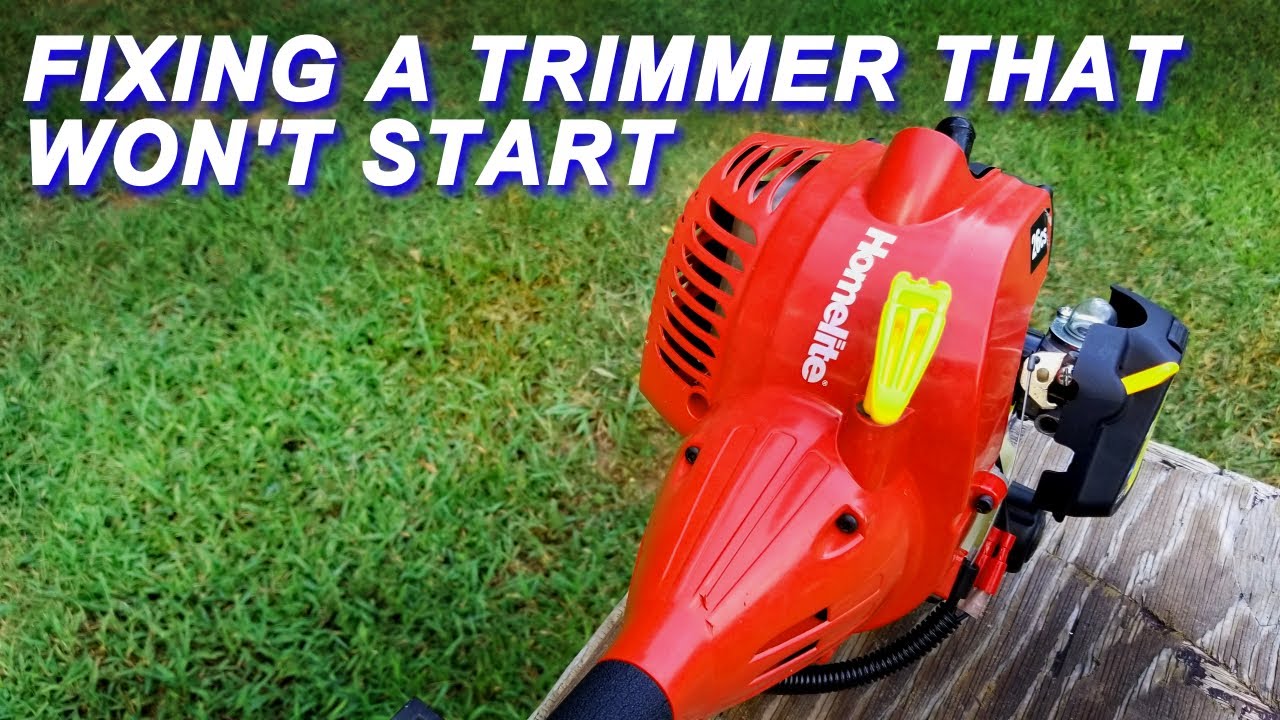 Fixing A Homelite Trimmer That Won T Start Youtube