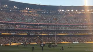 AFL Richmond 2017 Premiers Unfurling of Flag Rnd 1 Richmond vs Carlton 22/03/2018