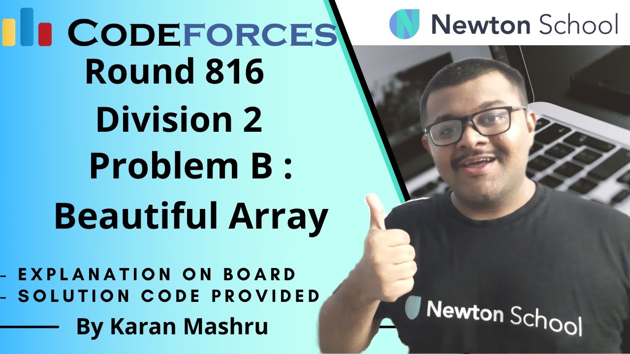 Codeforces Round 816 Div 2 | Problem B : Beautiful Array Solution ...