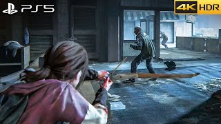 The Last of Us Part 1 Remake PS5 - Ellie Aggressive Stealth Gameplay (Grounded No Damage) 4K / 60FPS