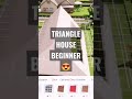 easy triangle house for beginner in Life Makeover ❤️ #lifemakeover