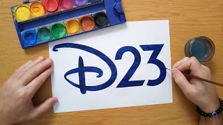 How to draw a D23 logo - The Official Disney Fan Club