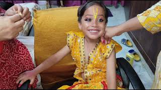 Rudra ready for school function Krishna Janmashtami 😘| Jai Shri Krishna | Krishna | Radhe Krishna 🙏