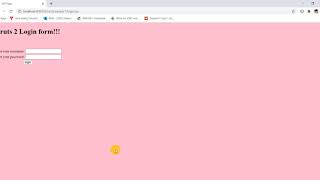 Login example using struts2