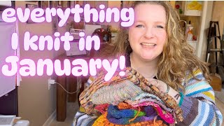 ✨Everything I Knit in January! Lots of Accessories! | 2025 Knitting Podcast Episode 1✨